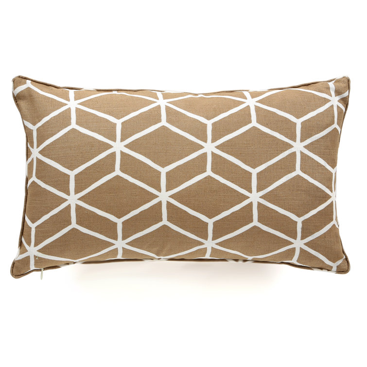 Brayden Studio® Sluss Embroidered Linen Throw Pillow Wayfair Canada